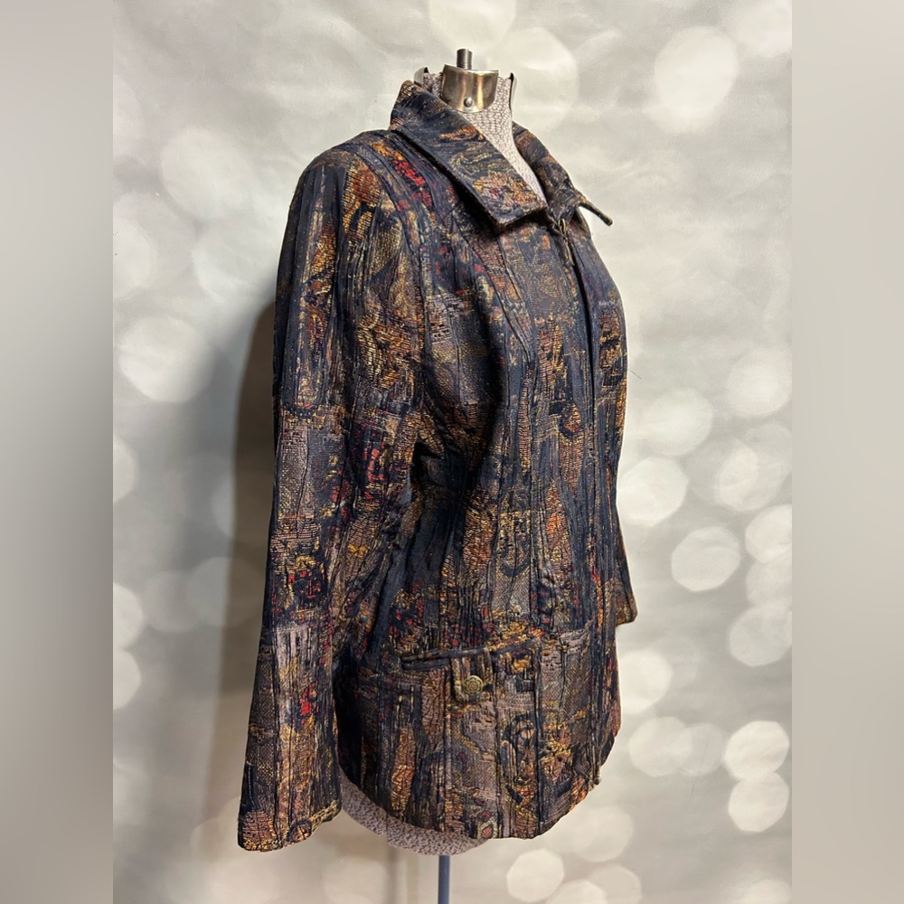 Tanjay Jacket With Multicolor Pattern And Gold De… - image 4